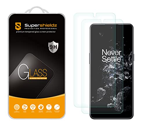 (2 Pack) Supershieldz Designed for Oneplus 10T 5G Tempered Glass Screen Protector, Anti Scratch, Bubble Free