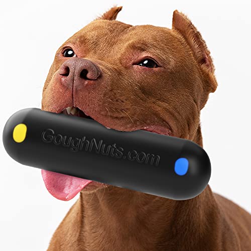 Goughnuts  Dog Toys for Aggressive Chewers | Virtually Indestructible Dog Toys for Breeds Such as Pit Bulls and German Shepherds | Heavy Duty Rubber Stick Toy | Extra Large
