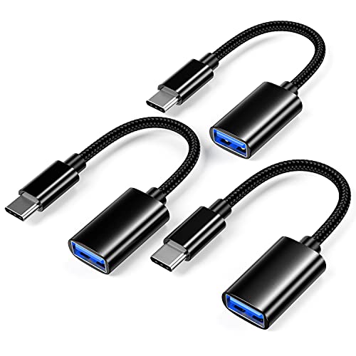 USB C to USB 3.0 Adapter [3 pack],USB-C to USB Adapter,USB Type-C to USB,Thunderbolt 3 to USB Adapter OTG Cable for Macbook Pro/Air 2020/2018,for iPad Pro 2020,Galaxy S20 S20+,Google Pixel and More