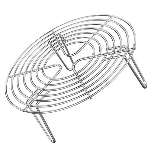 YARNOW Round Cooking Cooling Racks Stainless Steel Round Rack for Steaming Rack and Air Fryer Cooking Steamer Rack for Air Fryer Pressure Cooker Oven 20X7cm