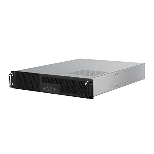 SilverStone Technology 2U Dual 5.25" Drive Bay ATX rackmount Industrial Storage Server Chassis with USB 3.1 Gen1 Interface, SST-RM23-502