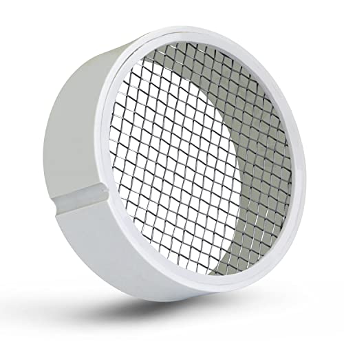 PVC Termination Cap Mesh Screen Vent Cover, Furnace & Roof Vent Cap, Stainless Steel Wire Round Exhaust Pipe Cover End 4" Inner & 4.5" Outer Diameter