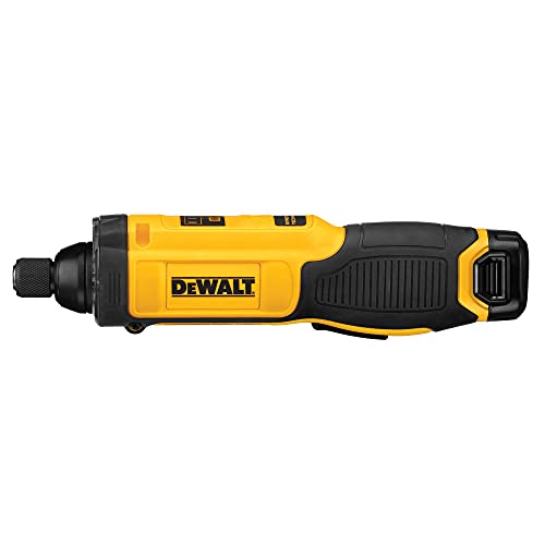 DEWALT 8V MAX Cordless Screwdriver, Gyroscopic, Rechargeable, Battery Included (DCF682N1),Black