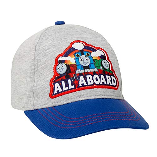 Mattel Thomas The Train Toddler Boys Baseball Cap - Thomas The Tank Engine Curved Brim Snap-Back Baseball Hat, Size Ages 2T-4T, Thomas Grey