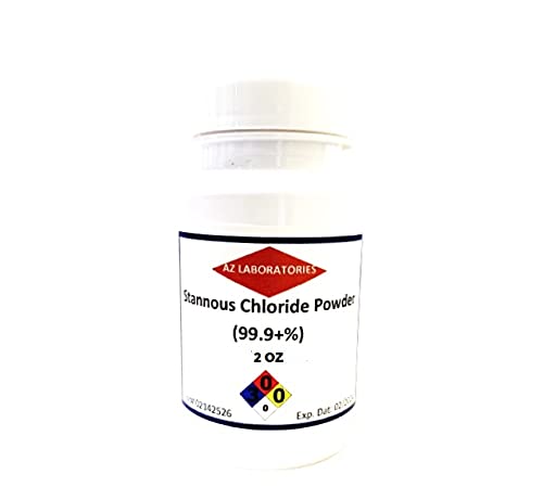 Stannous Chloride / SnCl2 / 99.9+% / ACS Grade/Powder/Crystals / 2 Ounces / 2 OZ/USA Made/Same Day Ship