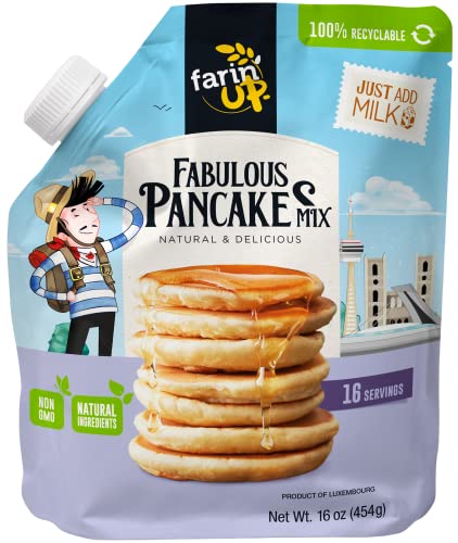 Fabulous Pancakes Mix, Just Add Milk,16 oz Pack, Resealable & 100% recyclable
