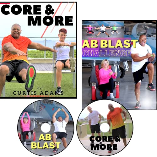 AB Blast Exercise DVDs for Seniors & Beginners- Trim Waistline- Get Energized & Stronger- Low Impact- NO Floor Exercise for seniors Fitness for Seniors DVD, Chair exercises for seniors for your core.