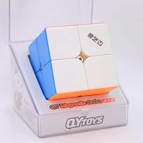 Bukefuno QY MS 2x2 Magnetic Speed Puzzle stickerless Cube QY MS 2x2x2 M Mofangge Speed Cube