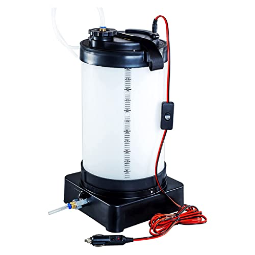 Electric Vacuum Fluid Extractor, Oil Extractor with Cigarette Lighter and Crocodile Clip Two Power Accessories, 3 Kinds of Oil Extraction Hose + 6 Liter Oil Barrel, Bottom of Bucket with Drain Switch