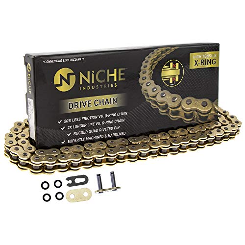 NICHE Gold 520 X-Ring Chain 118 Links With Connecting Master Link
