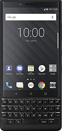 BlackBerry KEY2 BBF100-2 64GB Unlocked GSM Android SmartPhone - Black (Renewed)