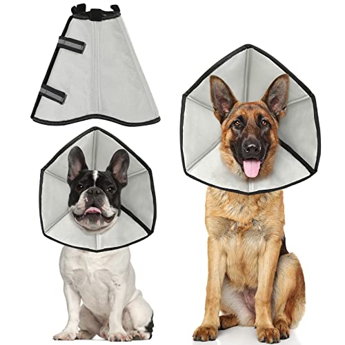 Faveetie Soft Cone for Dogs XL, Adjustable Cones, After Surgery Recovery, Soft Dog Cones for Large Dogs Prevent Collar for Pets Bite Licking Scratching Touching Help Dog Healing from Wound