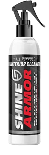 SHINE ARMOR Car Interior Cleaner for Vehicle Detailing & Restoration All Purpose Solvent & Car Dashboard Cleaner for Seats Upholstery Leather Shine Plastic Vinyl and More | Matte Finish 8 Fl Oz