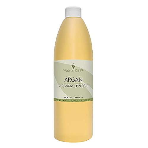Moroccan Argan Oil - 100% Pure & Organic, All Natural, Partially Filtered, Reduced Scent, Therapeutic Grade, Unscented Deodorized Argon Oil Perfect for Hair, Skin, Scalp, Body Care Moisturizer 16 OZ - Marrakesh Oil