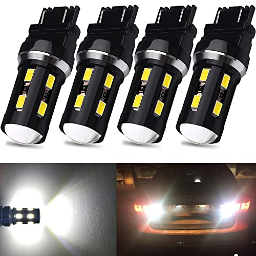 XINYANG 4PCS 3156 3157 LED Bulb High Power 18SMD-5630 Chipsets 3157 3457 3057 4157 3056 6000k White Led Bulbs for Car Truck Backup Reverse Brake Tail Turn Signal Daytime Running Parking Lights