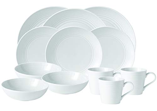 Gordon Ramsay Maze White 16 piece Dinner Set