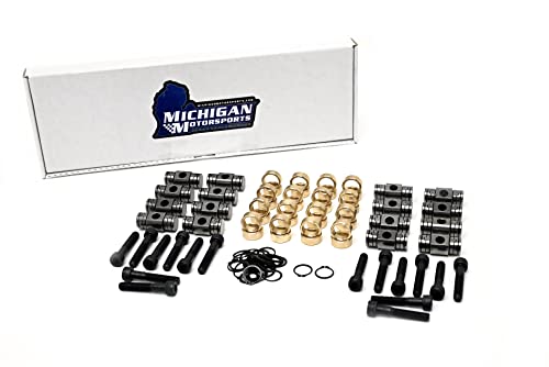 Michigan Motorsports LS1 Rocker Arms Bronze Bushing Trunion With Bolts and Install Washers 4.8 5.3 5.7 6.0 LSX LQ9 LS2 LS3