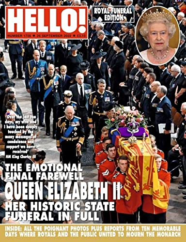 HELLO magazine ( 26th September 2022 ) - Queen Elizabeth II Royal Funeral Edition - the emotional Final Farewell