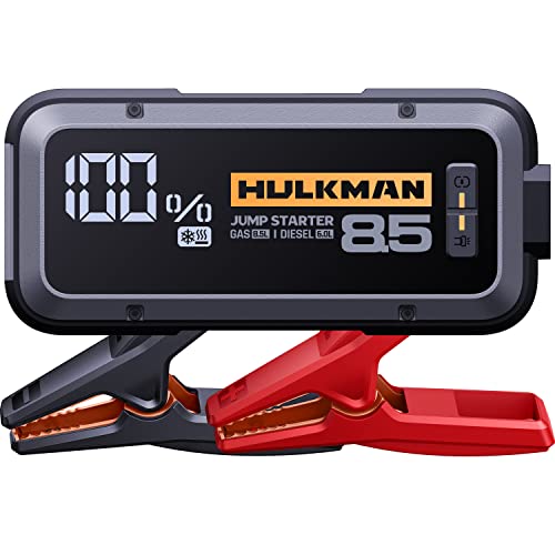 HULKMAN Alpha85S -40 Start Tech Jump Starter 2000 Amp 20000mAh Car Starter with 65W Speed Charge Lithium Portable Car Battery Booster Pack for up to 8.5L Gas and 6L Diesel Engines
