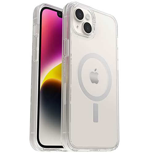 OtterBox SYMMETRY SERIES+ CLEAR Antimicrobial Case with MagSafe for iPhone 14 Plus - CLEAR