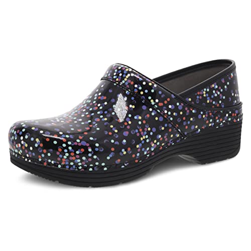 Dansko LT Pro Clogs for Women  Lightweight Rocker Bottom Footwear for Comfort and Support  Ideal for Long Standing Professionals Confetti Clogs 8.5-9 M US