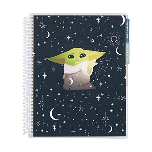 Erin Condren 7" x 9" Kids Spiral Bound Reading Log and Prompted Journal - Star Wars. 160 Pages. 3 Tabs. Reading Goals, Reading Logs, Book Reviews, and Book Lists Pages