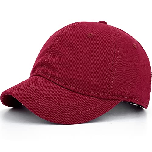 REDSHARKS Short Brim Sun Hats for Women Short Brim Summer Hats for Women Red Claret Burgundy, X-Large