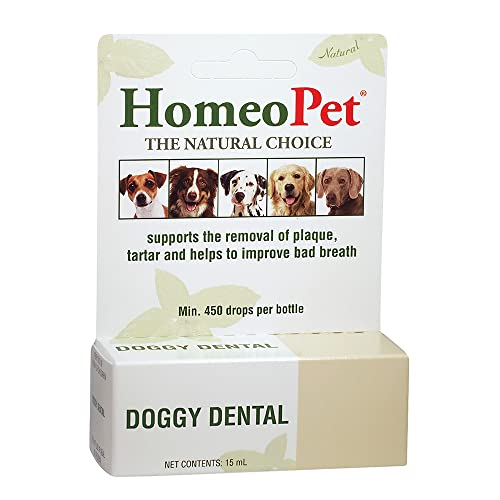 HomeoPet Doggy Dental, Dental Care for Dogs, 15 Milliliters
