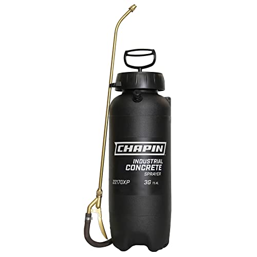 Chapin 22170XP 3 Gallon Industrial Concrete Sprayer for Curing Compounds, Form Oils, Waterproofing and Coatings, Black