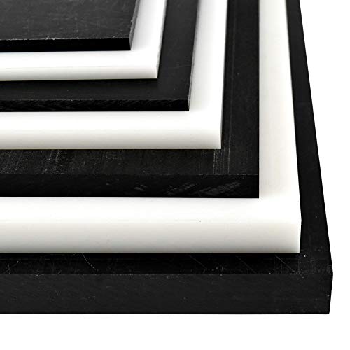 BuyPlastic Black Delrin/Acetal Copolymer Plastic Sheet 1" Thick, Size 12" x 24" ; Actual Dimensions - 11.75 in x 23.75 in