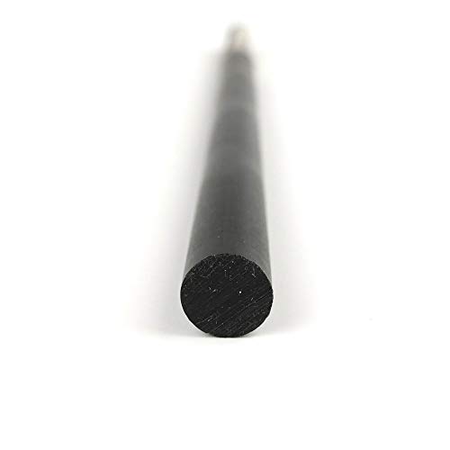 Plastic Round Bar, Acetal (Homopolymer) Delrin, Black, 0.375" Diameter, 48" Length, OnlineMetals