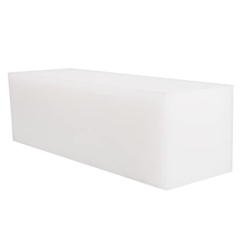 UHMW Tapping Block Ultra High Molecular Weight Polyethylene Rectangular Solid Plastic Blocks for Machining Home Improvement DIY Projects2.4 * 2.4 * 8 in