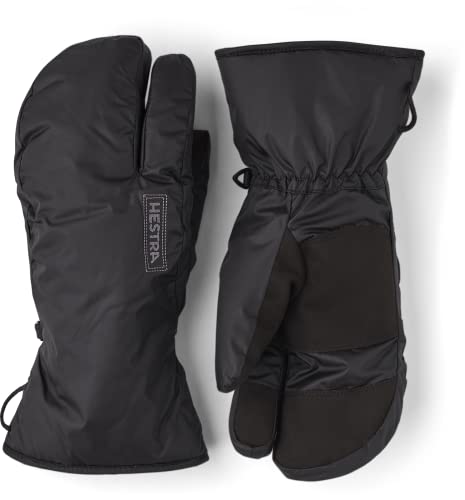 Hestra Army Leather Expedition 3-Finger Glove Liner I Machine Washable, Insulated Liner for Added Warmth - Black - 11