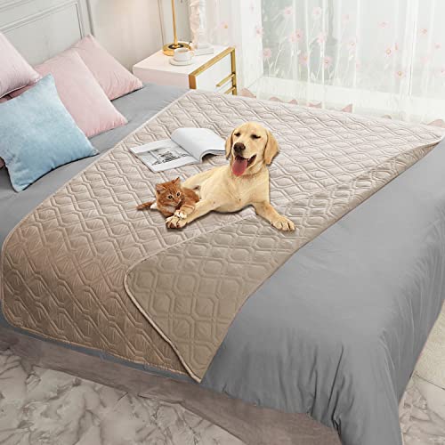 Ameritex Waterproof Blanket Reversible Dog Bed Cover Pet Blanket for Furniture Bed Couch Sofa