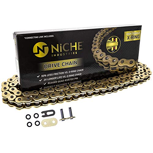 NICHE Gold 525 X-Ring Chain 108 Links With Connecting Master Link