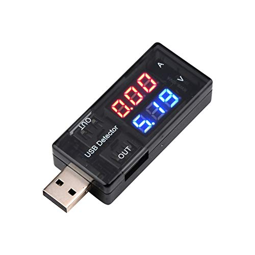 Diymore USB Charger Doctor Current Voltage Charging Detector Battery Voltmeter Ammeter Multimeter USB Tester Mobile Power Panel Monitor Gauge DC LED Display