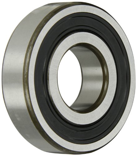 SKF 6208-2RS1/C3 Radial Bearing, Single Row, Deep Groove Design, ABEC 1 Precision, Double Sealed, Contact, C3 Clearance, Standard Cage, 40mm Bore, 80mm OD, 18mm Width