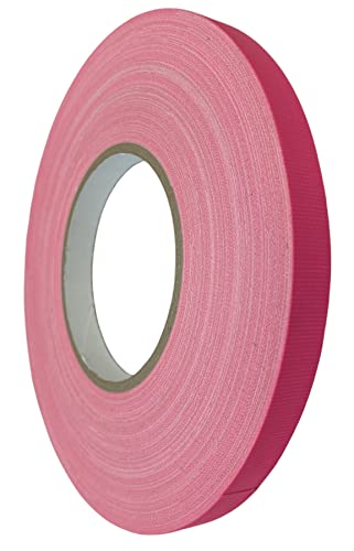 T.R.U. CGT-80F Superior Performance Fluorescent Gaffers/Spike Tape Laminated with Rubber Adhesive.60 Yards. (Fluorescent Pink, 1/2 in.)