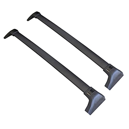 VANGUARD VGRCB-2262AL Black Powdercoat OE Style Cross Bars | Compatible with 20-22 Toyota Highlander HL, L, and LE Only