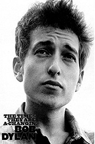 LLP BOB DYLAN THE TIMES THEY ARE A CHANGIN' ALBUM B&W 24" X 36" POSTER REPRINT 2002 OUT OF PRINT