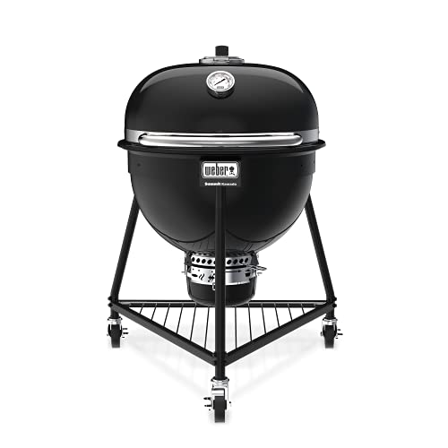 Weber Summit Kamado E6 Charcoal Grill, Black