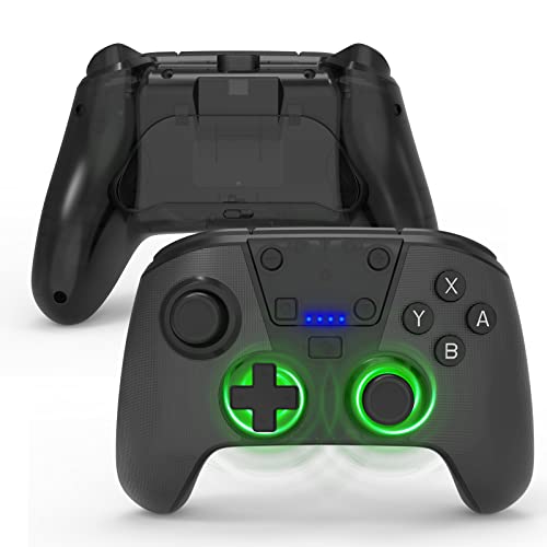 JDDWIN Wireless controller for switch OLED/switch/switch lite,PC,Steam Deck,Tesla Wireless Gamepad with Motion Control/Dual Vibration/Turbo Function.Fast charging controller