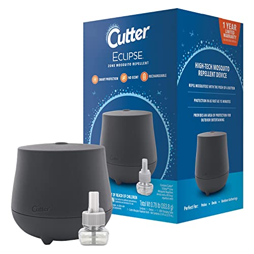 Cutter Eclipse Zone Mosquito Repellent Device, Outdoor Diffuser for Effective Mosquito Protection