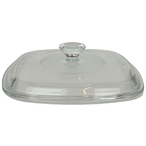 Corning Ware/Pyrex Clear Square Glass Lid (Clear) (6 1/2" Width) (A-7-C) Made in the USA