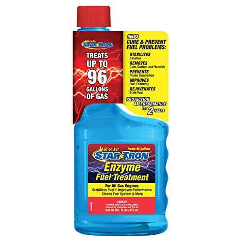 STAR BRITE Star Tron Enzyme Fuel Treatment, Small Engine Formula, 16 Fl Oz Treats up to 96 Gals Gas Additive Rejuvenates & Stabilizes Old Gasoline, Cures & Prevents Ethanol Problems