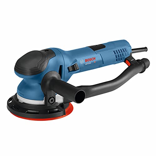 BOSCH Power Tools - GET75-6N - Electric Orbital Sander, Polisher - 7.5 Amp, Corded, 6"" Disc Size - features Two Sanding Modes: Random Orbit, Aggressive Turbo for Woodworking, Polishing, Carpentry