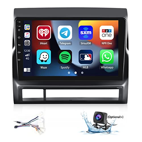 Android 11 Car Radio for Toyota Tacoma 2005-2013 Radio Apple Carplay Android Auto, Hikity 9 Inch Touch Screen Car Stereo GPS Navigation Bluetooth Backup Camera, Support FM SWC Split Screen HiFi EQ