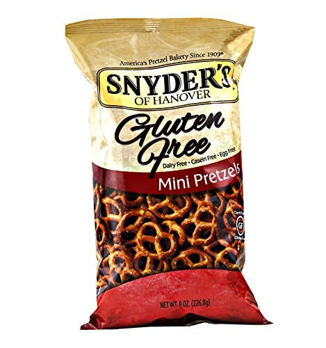Snyder's of Hanover Certified Gluten Free Pretzels- 8 oz. Bags (Gluten Free Minis, 4 Bags)