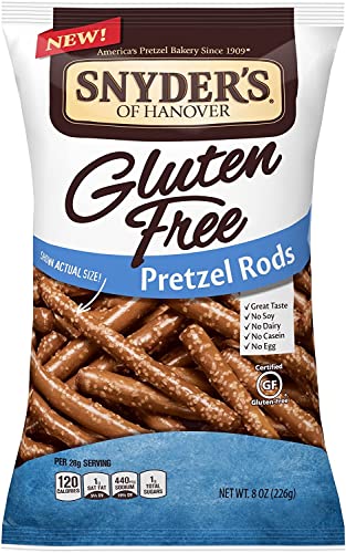 Snyder's of Hanover Gluten Free Pretzel Rods, 4-Pack 8 oz. Bags