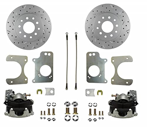 Leed Brakes Rear Disc Brake Conversion Kit - Gm 10 Bolt Axles With 3 Bolt Flange - Maxgrip Xds